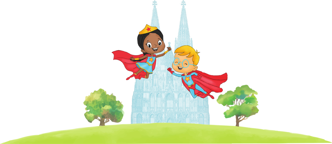 Superhelden-Illustration